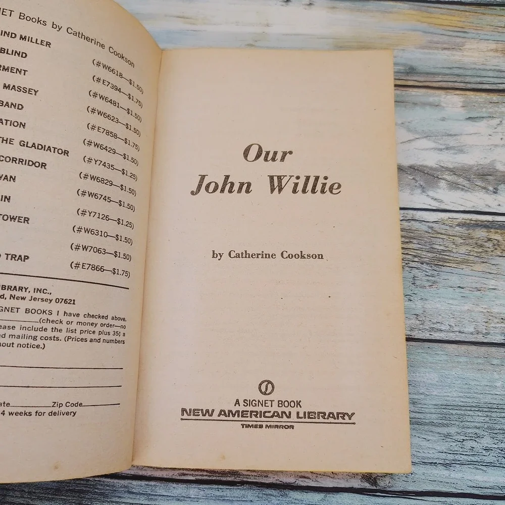 Our John Willie Catherine Cookson 1975 Vintage Paperback‎ - Bookworm FLAW